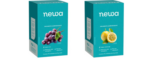 Kit duplo newa — uva e maracujá